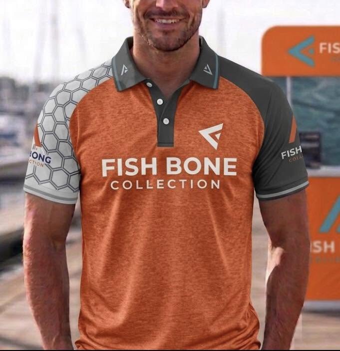 The Angler Performance Polo | Fish Bone Collection